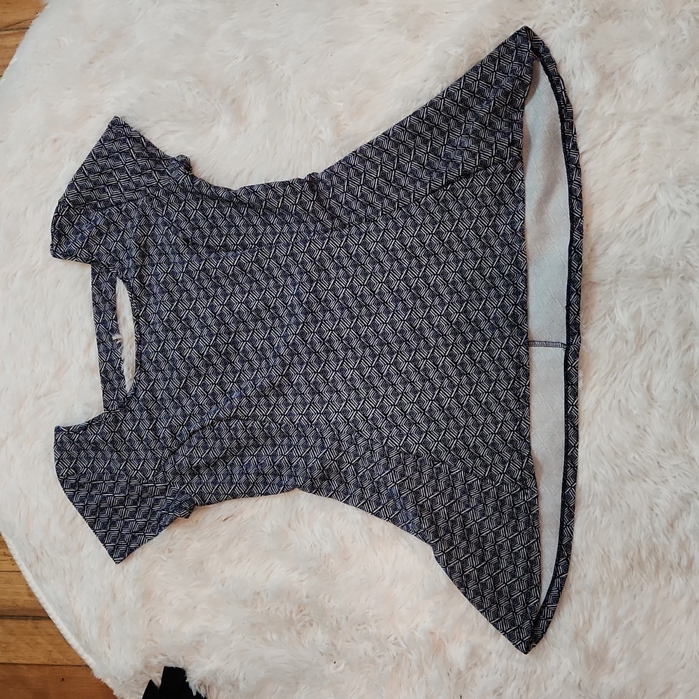 Style therapy cap sleeve tunic style top